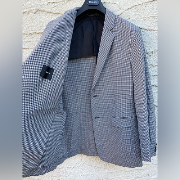 NWOT: Theory Clinton Seersucker Blazer - Picture 9 of 10